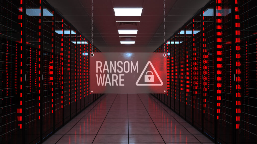 ransomware attack server room